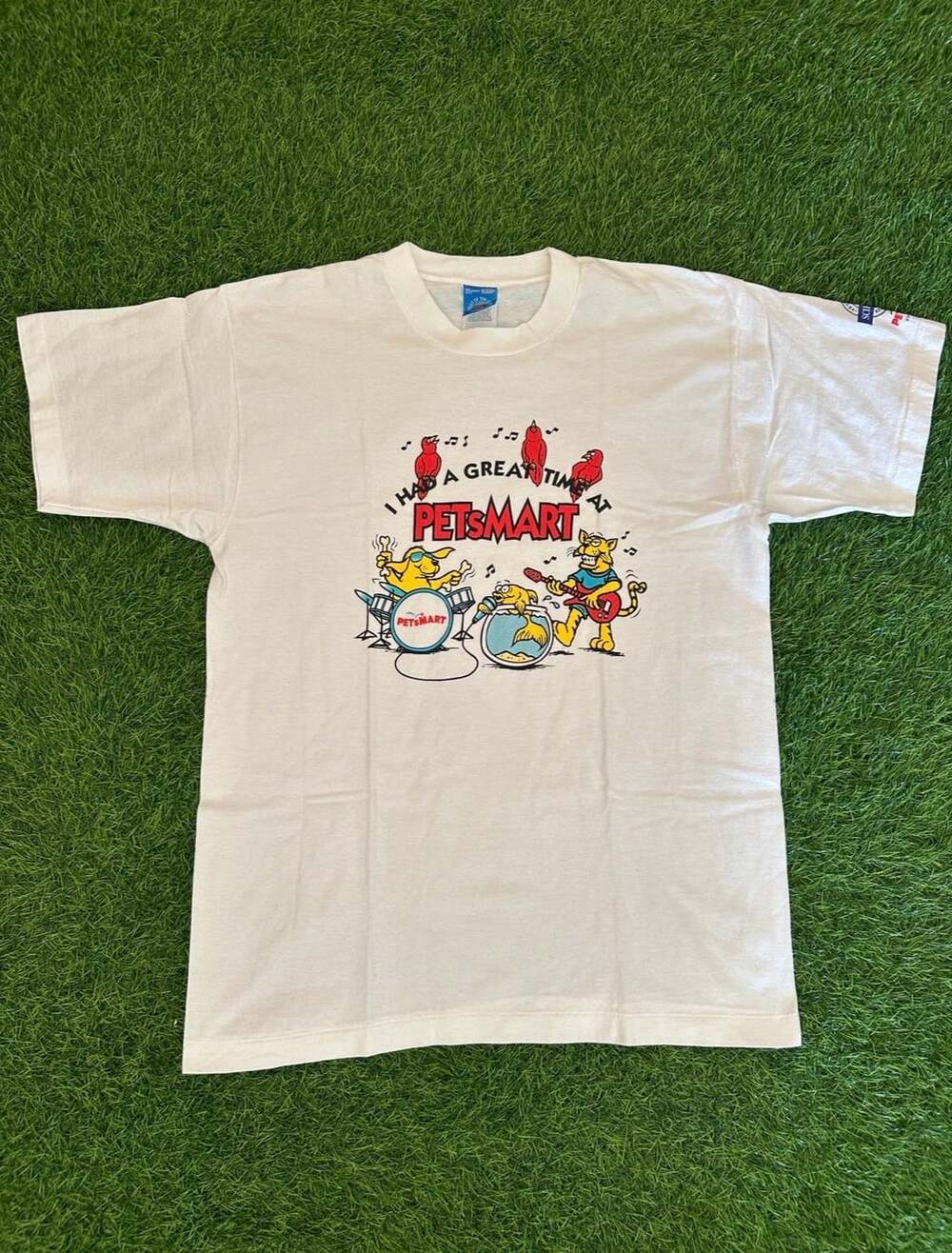 Vintage 90s Fruit of the Loom PetSmart I Had a Great Time Graphic T-Shirt